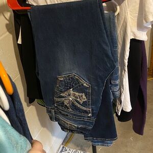 Miss Me Women's Skinny Jeans - Dark Blue